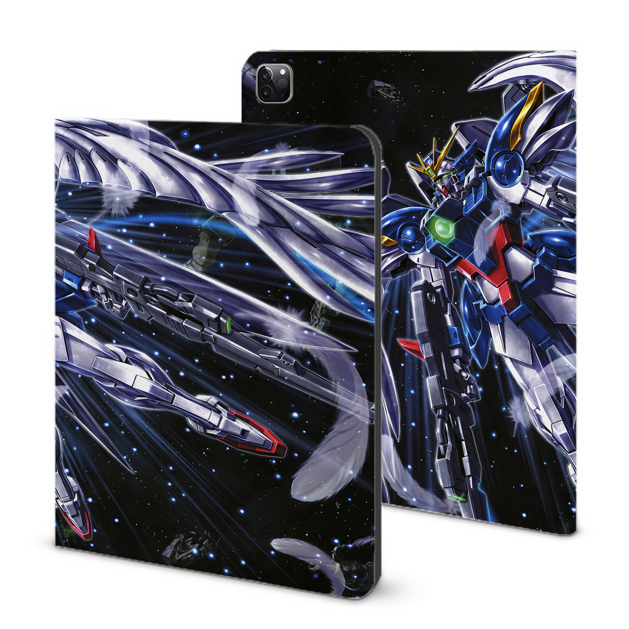 （画像用） 機動戦士ガンダム Mobile Suit Gundam IPad ケース ブック型 PUレザー TPU 耐衝撃 軽量 薄型 ペン収納なし 全面保護 IPad 各モデル対応